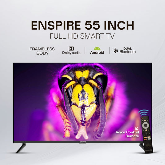 Enspire 55 inch 4K Smart TV with Android OS+ 4K resolution + 8GB ROM + 1.5GB RAM