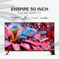 Enspire 50 inch 4K Smart TV with Google OS + 4K resolution + 8GB ROM + 1.5 GB RAM